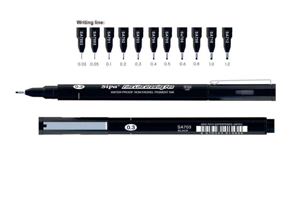 Fine Line Drawing Pen